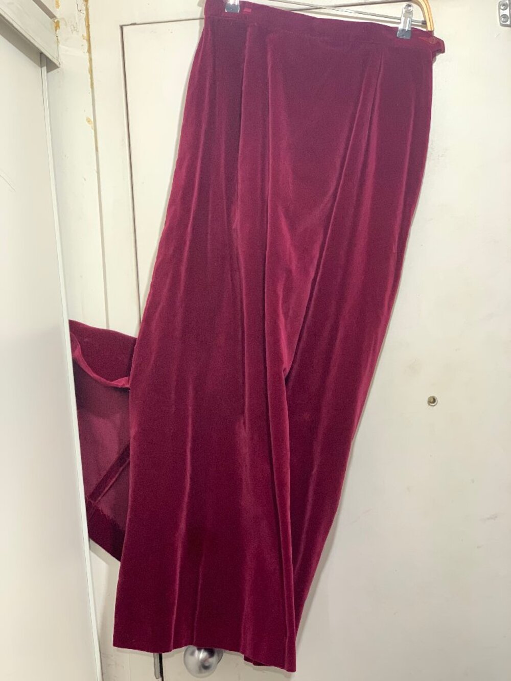 VINTAGE ROSECREST BY HUDSON CANADA VELVET MAXI SKIRTS SIZE 16